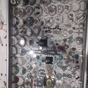 Vintage sterling silver mens and ladies jewelry